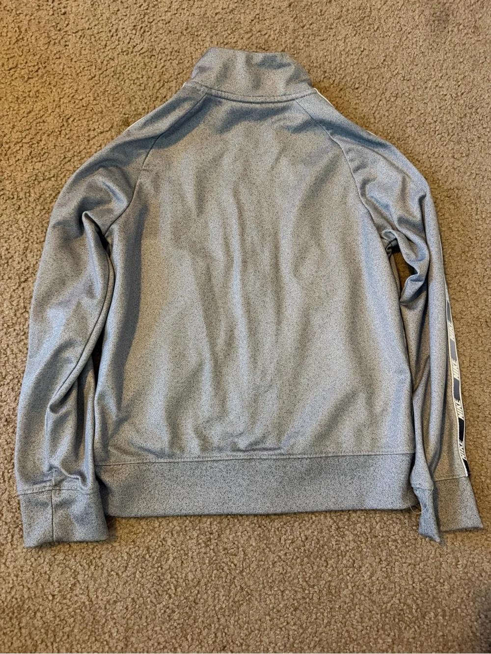 Nike Gray Kids' Full-Zip Track Jacket with Logo